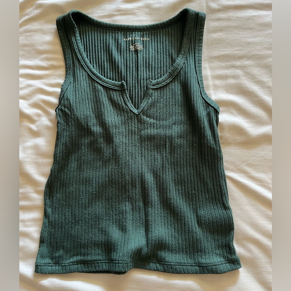 Dark green tank top
